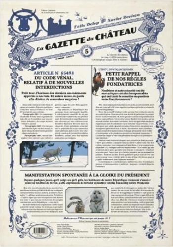 Couverture de l'album Le Château des animaux (Gazette) - 5. La gazette du château