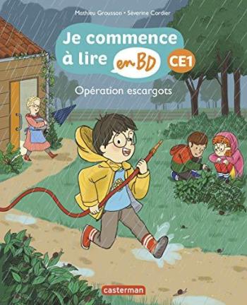 Couverture de l'album Je commence à lire en BD - CE1 - 5. Opération escargots