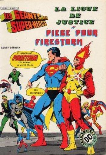 Couverture de l'album les géants des super héros - 2. La Ligue de Justice - Piège pour Firestorm