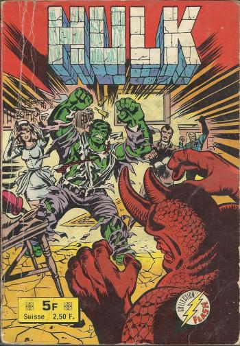 Couverture de l'album Hulk (1re Série - Arédit - Flash) - INT. Le Rhino dit non ! - Le géant de la nuit