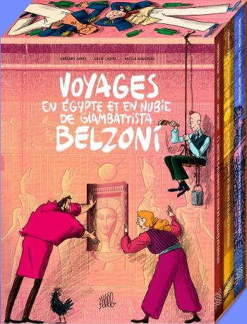 Couverture de l'album Voyages en Égypte et en Nubie de Giambattista Belzoni - COF. Coffret 3 volumes
