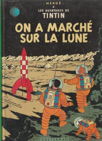 Couverture de l'album Les Aventures de Tintin - 17. On a marché sur la Lune
