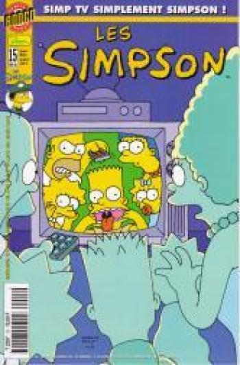 Couverture de l'album Les Simpson (Bongo Comics) - 15. Simp tv simplement simpson !