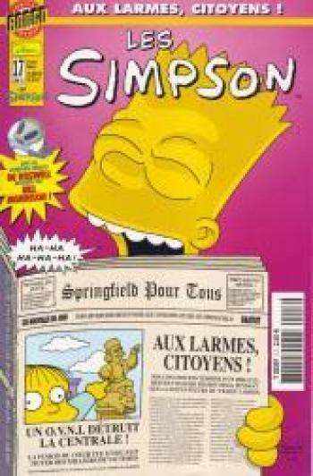 Couverture de l'album Les Simpson (Bongo Comics) - 17. Aux larmes, citoyens !