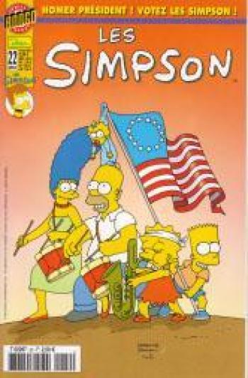 Couverture de l'album Les Simpson (Bongo Comics) - 22. Homer président ! votez les simpson !