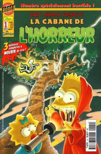 Couverture de l'album Bart Simpson présente La cabane de l'horreur - 1. numéro spécialement horrible !