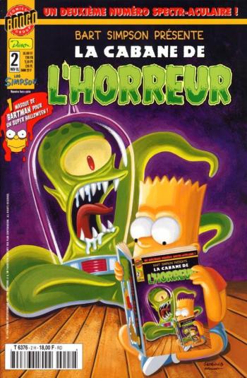 Couverture de l'album Bart Simpson présente La cabane de l'horreur - 2. un deuxième numéro spectr-aculaire !