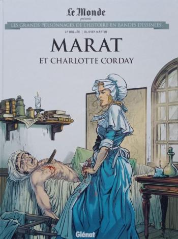 Couverture de l'album Les Grands Personnages de l'Histoire en BD - 49. Marat et Charlotte Corday