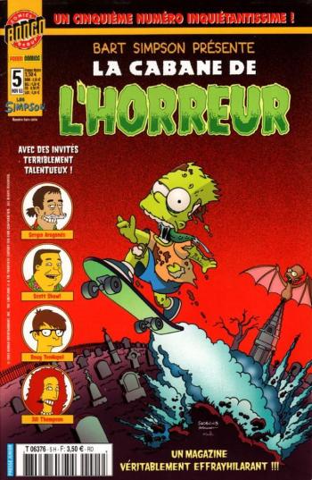 Couverture de l'album Bart Simpson présente La cabane de l'horreur - 5. Un cinquième numéro Inquiétantissime !
