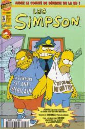 Couverture de l'album Les Simpson (Bongo Comics) - 37. Aidez le comité de défense de la BD !