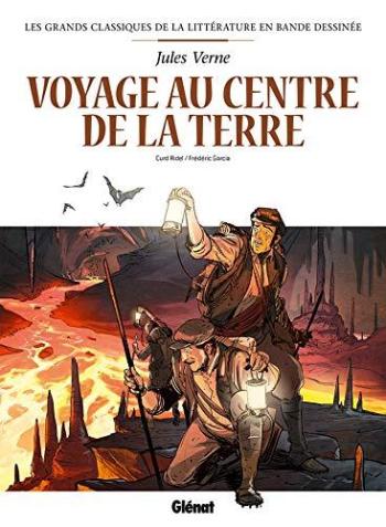 Couverture de l'album Les Grands Classiques de la littérature en BD (Glénat) - 12. Voyage au centre de la terre