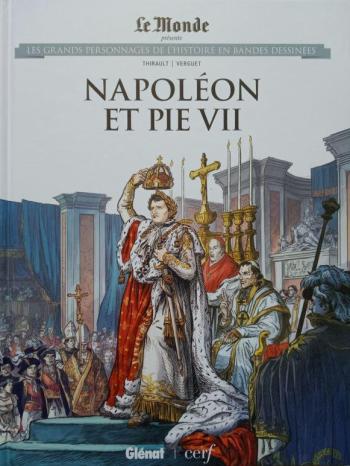Couverture de l'album Les Grands Personnages de l'Histoire en BD - 71. Napoléon et Pie VII