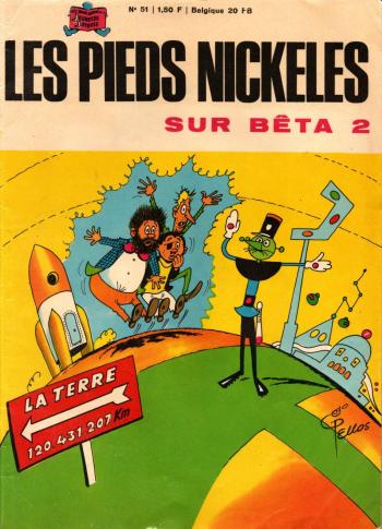 Couverture de l'album Les Pieds Nickelés (3e série - 1946-1988) - 51. Les Pieds Nickelés sur Bêta 2