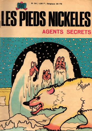 Couverture de l'album Les Pieds Nickelés (3e série - 1946-1988) - 54. Les Pieds Nickelés agents secrets