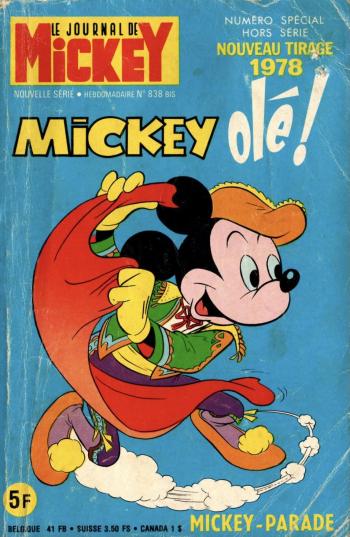 Couverture de l'album Mickey Parade (Supplément du journal de Mickey) - 8. Mickey olé !