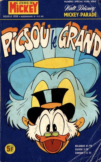 Couverture de l'album Mickey Parade (Supplément du journal de Mickey) - 64. Picsou le grand