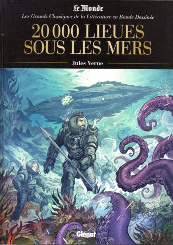 Couverture de l'album Les Grands Classiques de la littérature en BD (Le Monde) - 34. 20 000 lieues sous les mers