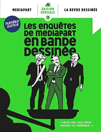 Couverture de l'album La Revue dessinée - Edition Spéciale - 13. Les enquêtes de Mediapart - Numéro justice