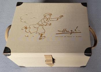 Couverture de l'album Tintin - Hergé, une vie, une oeuvre - COF. Coffret Hergé, une vie une œuvre