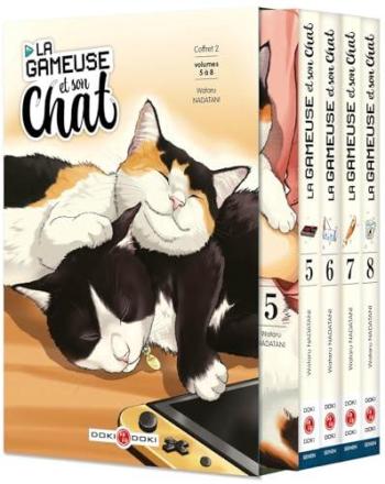 Couverture de l'album La Gameuse et son chat - COF. Coffret 5 à 8