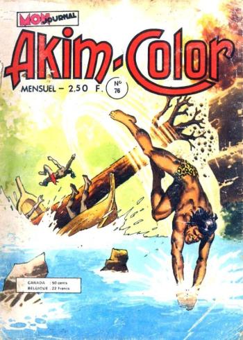 Couverture de l'album Akim-color - 76. L'étrange passager de la fusée BZ-14
