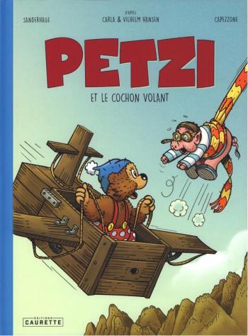 Couverture de l'album Petzi (Chours - Caurette) - 2. Petzi et le cochon volant
