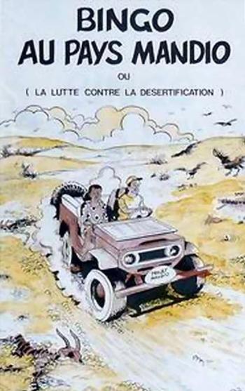 Couverture de l'album Bingo - Les Aventures d'un enfant africain - 4. Bingo au Pays Mandio (ou La Lutte contre la désertification)