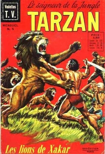 Couverture de l'album Tarzan - Le Seigneur de la jungle - 5. Les lions de Xakar