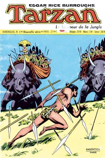 Couverture de l'album Tarzan - Le Seigneur de la jungle (4eme Série) - 4. Tarzan et les monstres invincibles