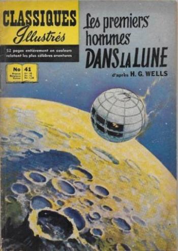Couverture de l'album Classiques illustrés (1ère série) - 41. Les premiers hommes dans la lune
