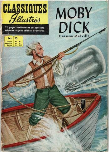 Couverture de l'album Classiques illustrés (1ère série) - 35. Moby Dick