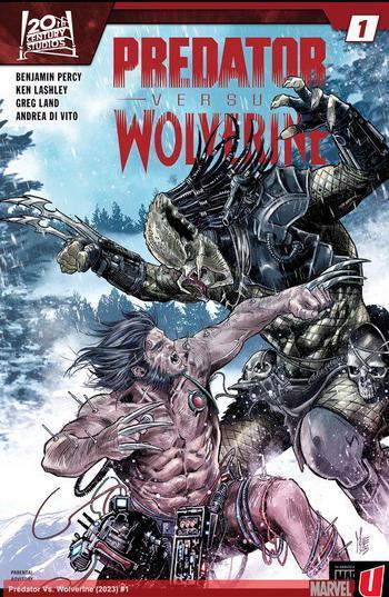 Couverture de l'album Predator Versus Wolverine (2023) - 1. Toutes griffes dehors