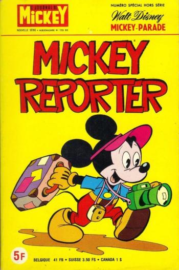 Couverture de l'album Mickey Parade (Supplément du journal de Mickey) - HS. 57. Mickey reporter (1355 bis)