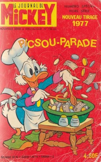 Couverture de l'album Mickey Parade (Supplément du journal de Mickey) - 3. Picsou-parade (756bis)