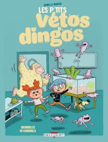 Couverture de l'album Les P'tits Vétos dingos - 1. Grenouilles en vadrouille