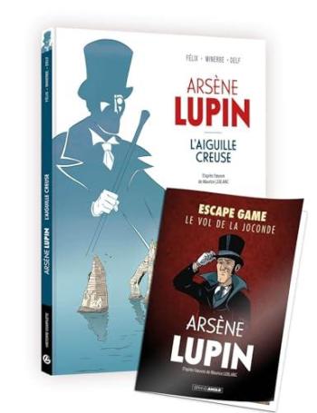 Couverture de l'album Arsène Lupin (Félix - Janolle - Minerbe) - 1. L'aiguille creuse + Escape game