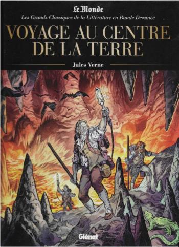 Couverture de l'album Les Grands Classiques de la littérature en BD (2022) - 11. Voyage au centre de la terre