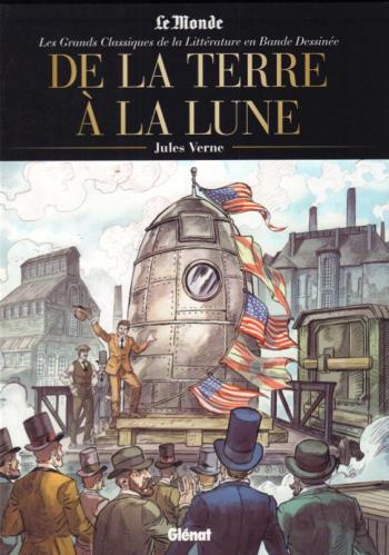 Couverture de l'album Les Grands Classiques de la littérature en BD (2022) - 17. De la Terre à la Lune