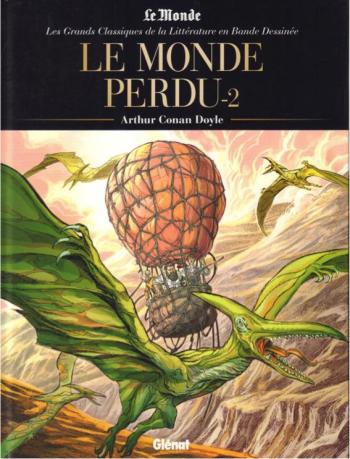 Couverture de l'album Les Grands Classiques de la littérature en BD (2022) - 25. Le Monde perdu - 2ème Partie