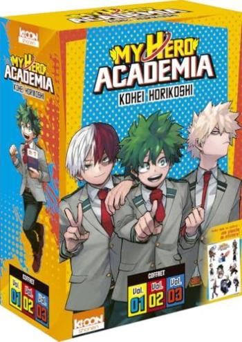 Couverture de l'album My Hero Academia - COF. Coffret Tomes 1 à 3