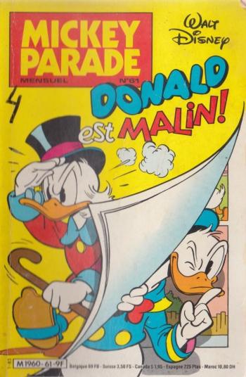 Couverture de l'album Mickey Parade - 61. Donald est malin