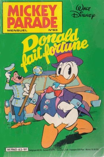 Couverture de l'album Mickey Parade - 63. Donald fait fortune