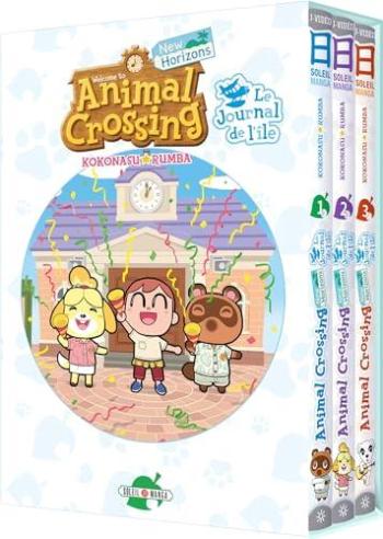 Couverture de l'album Animal Crossing - New Horizons : Le Journal de l'Île - COF. Cffret des Tomes 1 à 3