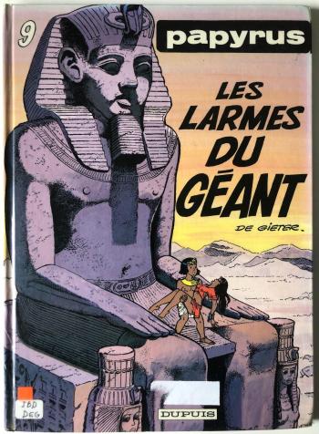 Couverture de l'album Papyrus - 9. Les larmes du géant