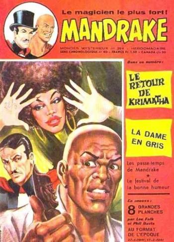 Couverture de l'album Mandrake - Mondes mystérieux - 394. Le retour de Krimatha