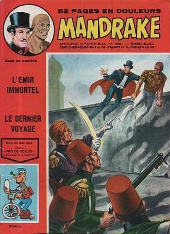 Couverture de l'album Mandrake - Mondes mystérieux - 398. L'Émir immortel