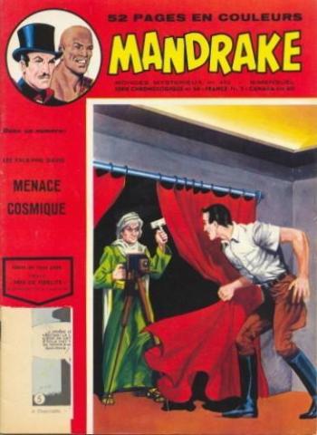 Couverture de l'album Mandrake - Mondes mystérieux - 410. Menace cosmique / Le puits du diable