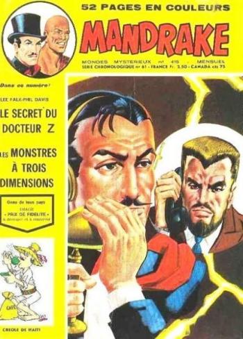 Couverture de l'album Mandrake - Mondes mystérieux - 415. Le secret du docteur Zède / Les monstres à trois dimensions