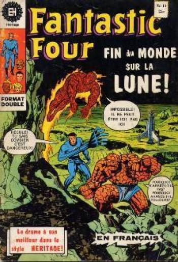 Couverture de l'album Fantastic Four (Héritage) - 11. Le monstre de la lagune perdue ! / Mystère sur la Lune !