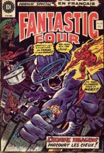 Couverture de l'album Fantastic Four (Héritage) - 23. L'homme Dragon parcourt les cieux !